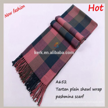 Large red camel red blanket oversized tartan cashmere shawl pashmina fashionable scarf